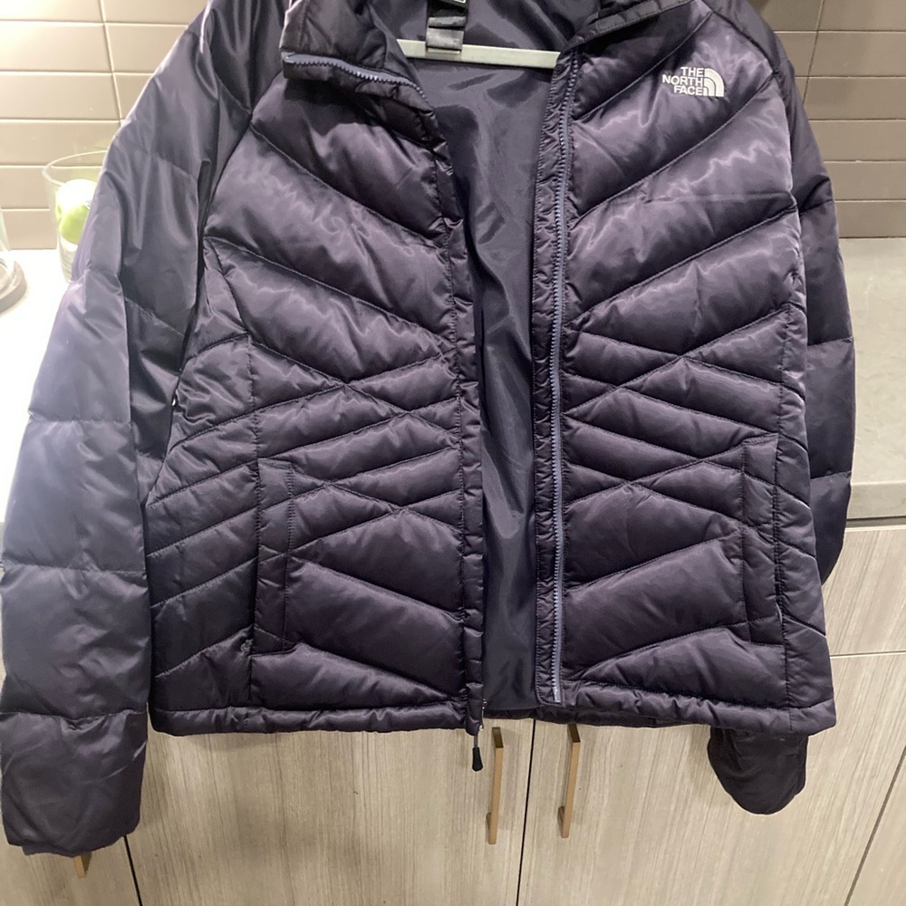 The North Face Metallic Purple Puffer Jacket/ Large